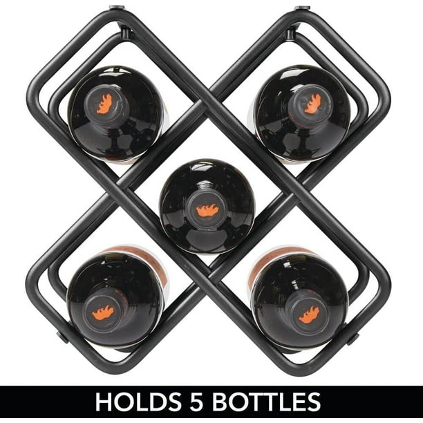 ⇒ Botellero vertical duett 4 botellas acero negro ▷ Precio. ▷ Comprar con  los Mejores Precios. Ofertas online