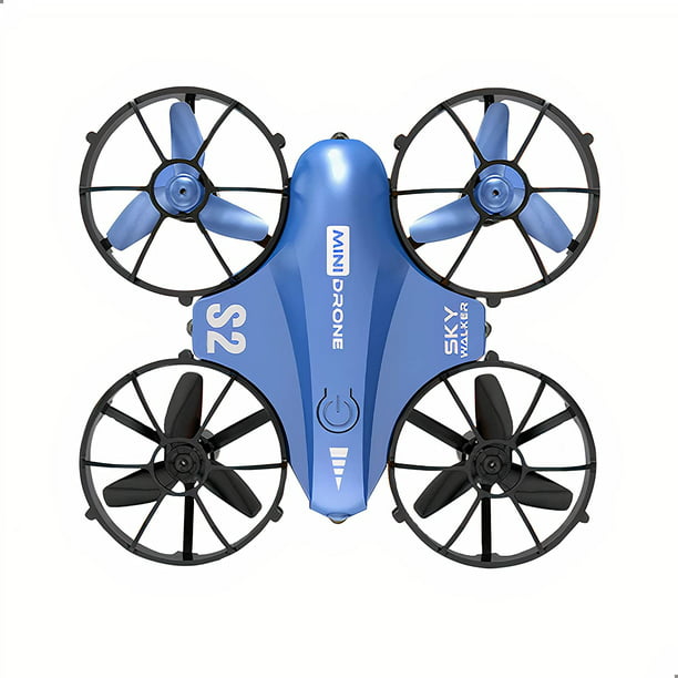 Dron para Niños y Principiantes de Velocidades Detección de Obstáculos  Cuadricóptero con Batería para hasta de vuelo Drone Alcance con Carga USB,  Azul Shuxiu Wang 8390615163873