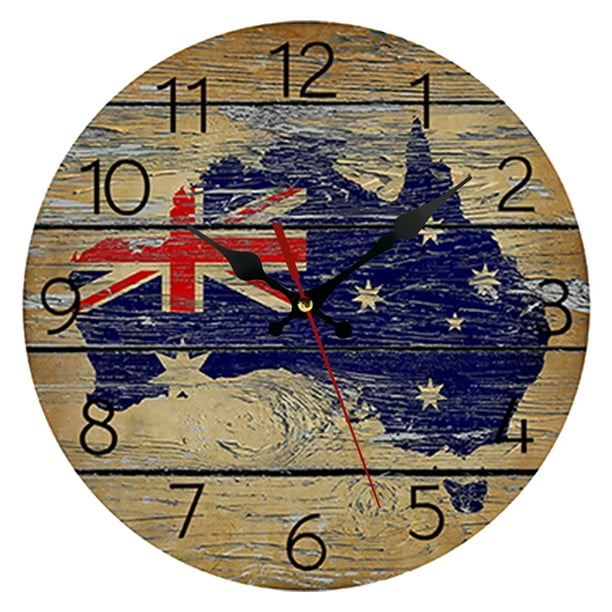 Reloj de 12 pulgadas, reloj de pared de salón, reloj de pared antiguo, reloj  de pared de madera simple Zhivalor BST3004281-1
