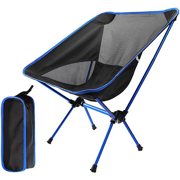 Silla de camping plegable con bolsa de transporte, silla de playa compacta, silla  plegable ligera y portátil para viajes, senderismo, camping, picnic ER