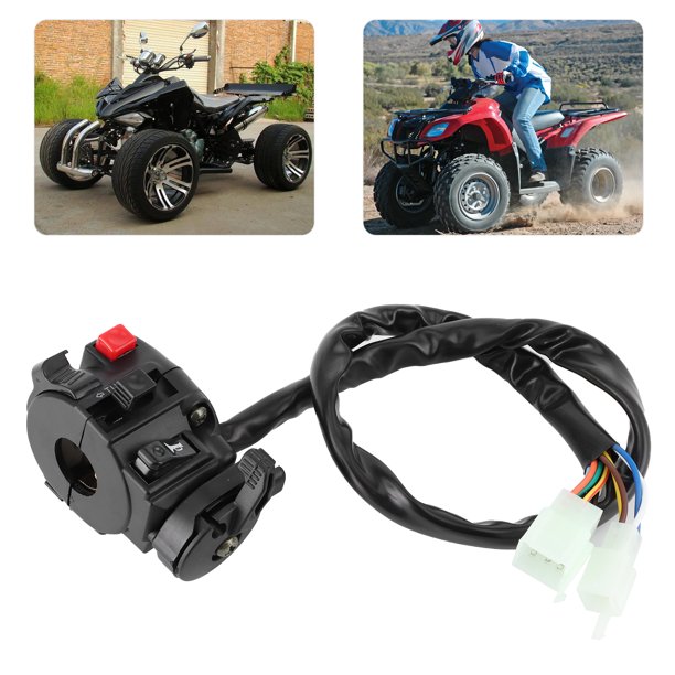 1 interruptor de muerte para motos de nieve, 12 V, 2 cables, motor de  motocicleta, interruptor de muerte, ATV Quad Dirt Bike Manillar Mount Tether