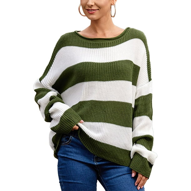 Comprar Jersey largo de otoño e invierno para mujer, suéter con