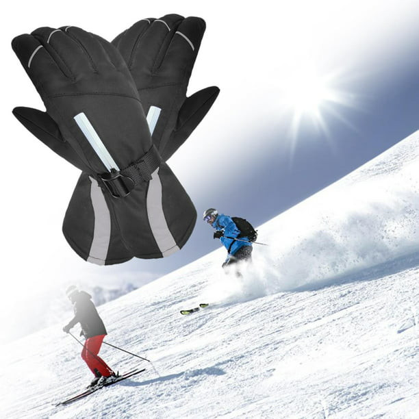 Guantes de invierno impermeables, guantes de esquí y snowboard Thinsulate  3M para hombres y mujeres, guantes de pantalla táctil para pesca
