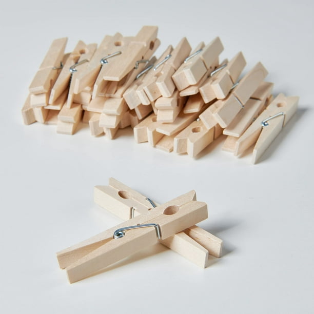 Mini pinzas de madera para manualidades, papelería y scrapbook