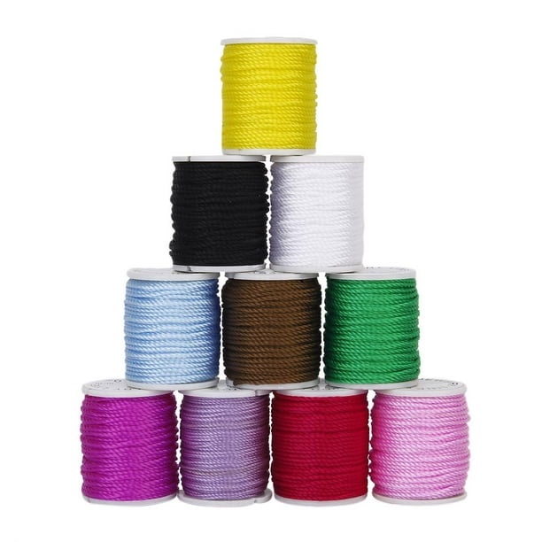10 Cuerda Cordón de Nylon Hilo para DIY Bricolaje Artesanía Sunnimix Cordón  elástico de nailon