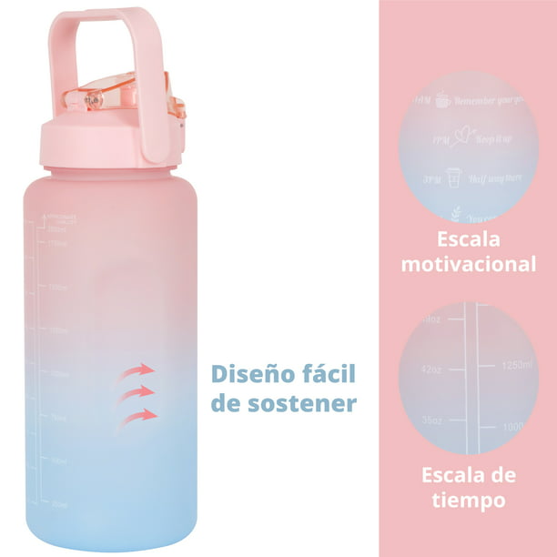 GENERICO Termo De Agua Botella Para Beber De 2l Con Marcas