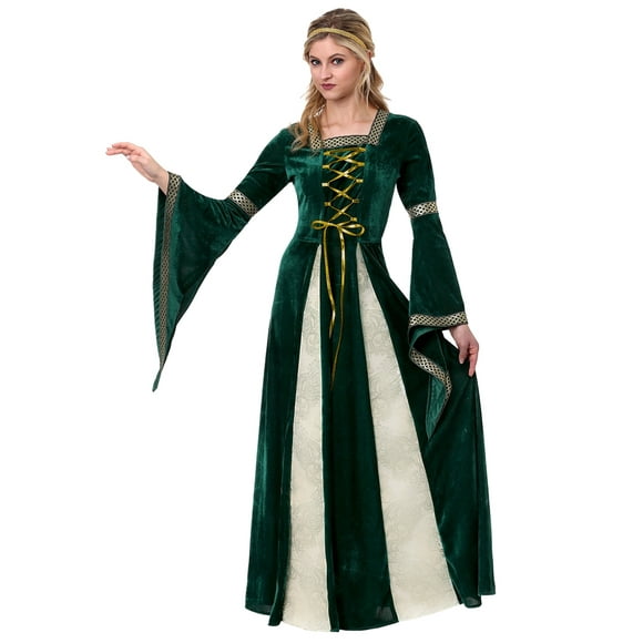 disfraz de halloween princesa reina queen premium de tela bk disfraces adulto 12 talla extra grande