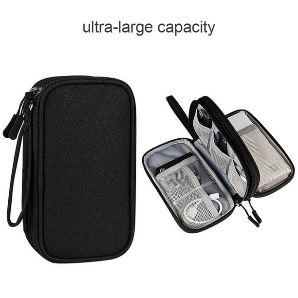 Organizador de viaje para electrónica, bolsa de accesorios para guardar el  cable de alimentación/los cables/el ratón inalámbrico