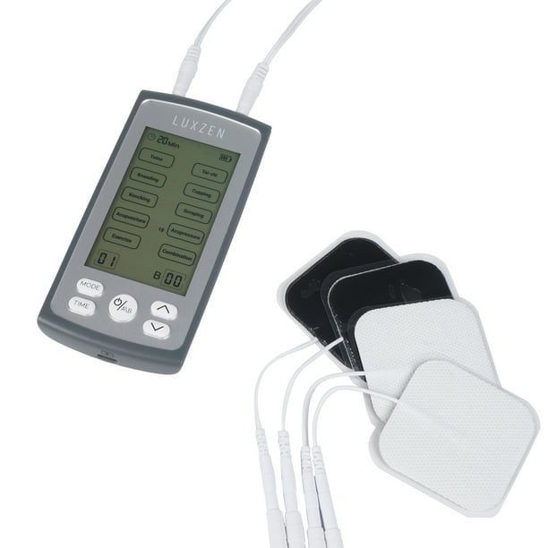 Electroestimulador muscular con 10 Tipos de Masaje para Fisioterapia  Recargable - Masajeador Digital de Pulsos con Electrodos para Terapia y  Relajación Tratamiento Ajustable