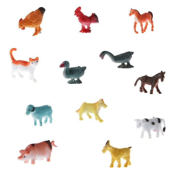 Meandro Monarquía ventana Juego de juguetes de animales para , animales de granja, perro, , caballo,  oveja, modelo, figuras, j Baoblaze Juguete de animales para niños | Walmart  en línea