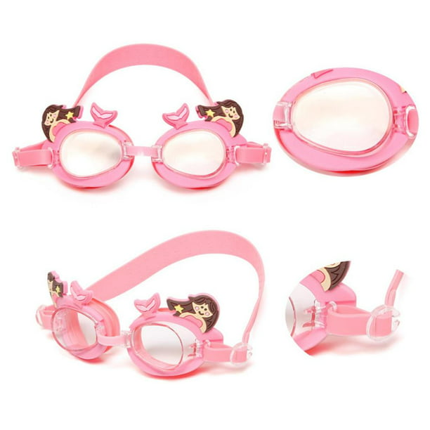  Ebeth Gafas de natación para niños, gafas de natación para  niños y niñas de 3 a 12 años, princesa rosa : Deportes y Actividades al  Aire Libre