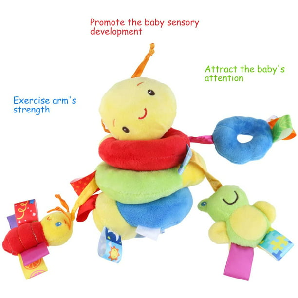 Asiento de coche en espiral de actividad y juguetes para cuna para  cochecito – Juguetes para bebés de 0 a 3 meses – Juguetes móviles colgantes  para