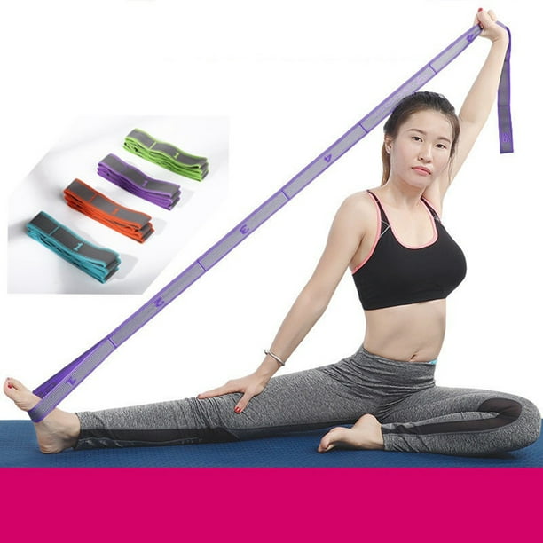 Healifty Cinturón de estiramiento de yoga, correas de estiramiento de yoga  para mujer, bandas de resistencia para ejercicio, cinturón de entrenamiento