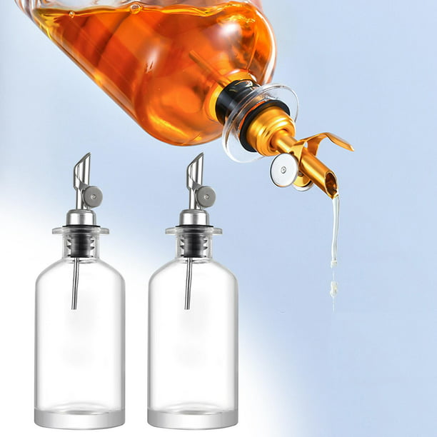  Botellas de aceite, botella de aceite para condimentos de cocina,  botella de salsa, botellas de almacenamiento de vidrio para aceite y  vinagre, dispensador de aceite creativo para accesorios de cocina, botella
