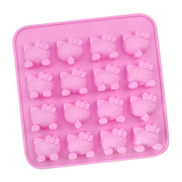 Hello Kitty Sanrio Molde De Silicona Con Entramado De Hielo Para