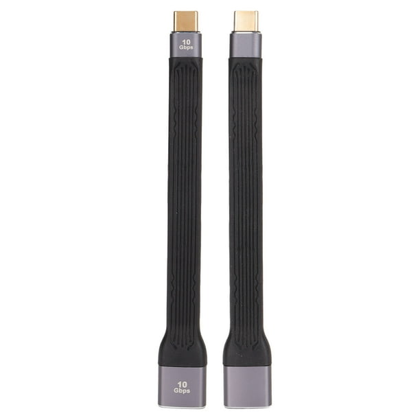 Cable USB C corto a USB C de 5 pulgadas cable rápido PD de 100 W y cable de  datos USB 31 Gen 2 de 40 Gbps para teléfonos inteligentes y tabletas