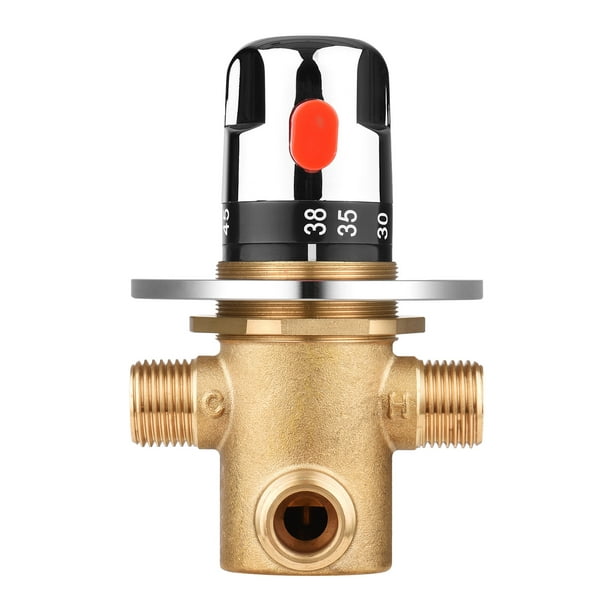 Válvula de control de temperatura termostática Mezclador de ducha de agua  fría caliente G1 2 TFixol Válvula termostática