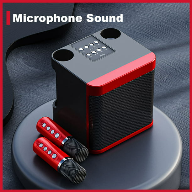 Bocina Bluetooth Portátil Altavoz compatible con Bluetooth de micrófono  dual de karaoke profesional portátil de 100 W Likrtyny Para estrenar