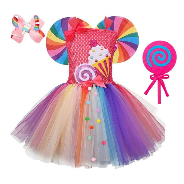  Vestido de cumpleaños para niñas de 1 a 2 años, vestido de  fiesta de cumpleaños para bebé, trajes para niñas de 1 a 2 años (color : 2-5,  talla para niño