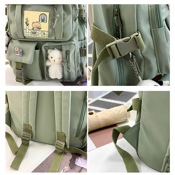 Mochila linda, mochila ligera de dibujos animados, mochila portátil de  viaje al aire libre de gran capacidad, bolsa para computadora portátil