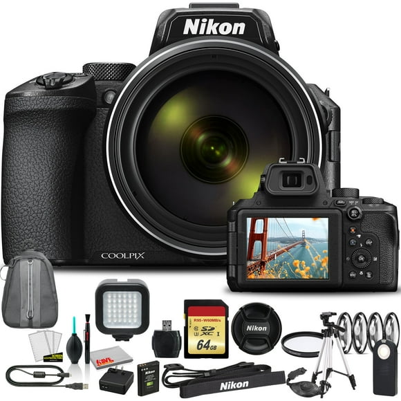 cámara nikon coolpix p950  kit con bolsa  luz led  más modelo internacional nikon 265323