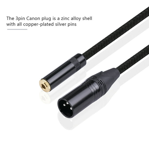 Cable XLR Canon Hembra a Plug 3.5mm macho