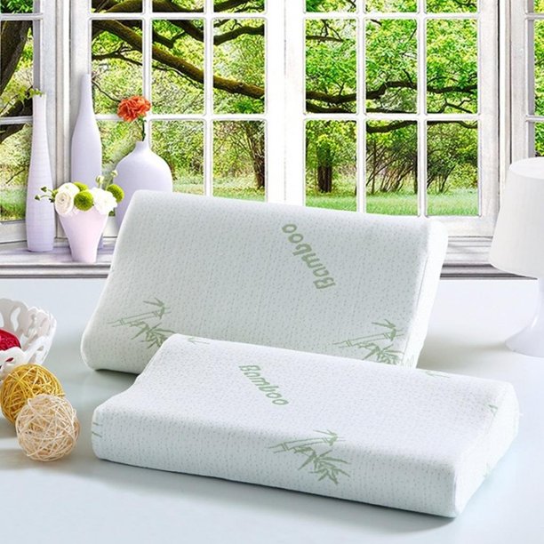 PAR DE ALMOHADA VISCOELASTICA MEMORY PILLOW CON FUNDA