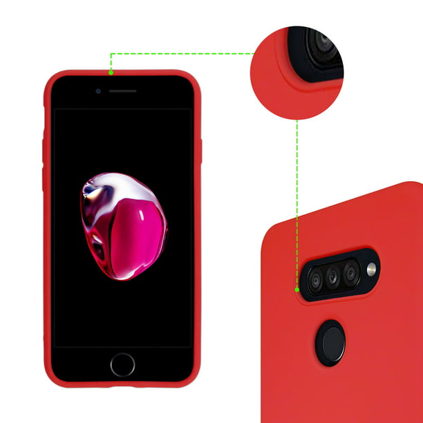 Carcasa Silicona Soft iPhone 12 Mini Roja