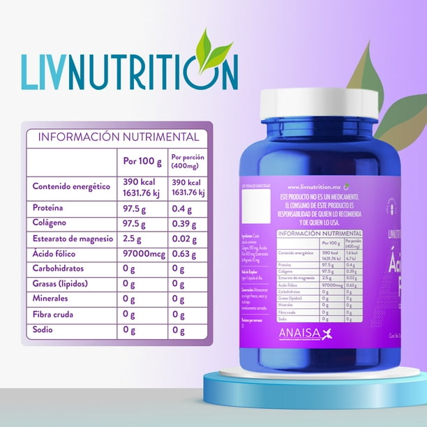 Liv Nutririon  Ácido Fólico – LIV NUTRITION