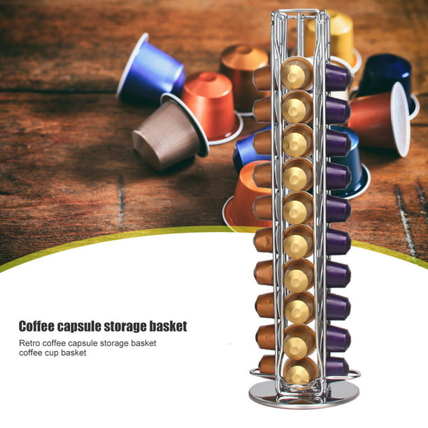 Rack de Cocina Espiral Organizador de Huevos Capsulas de Cafe