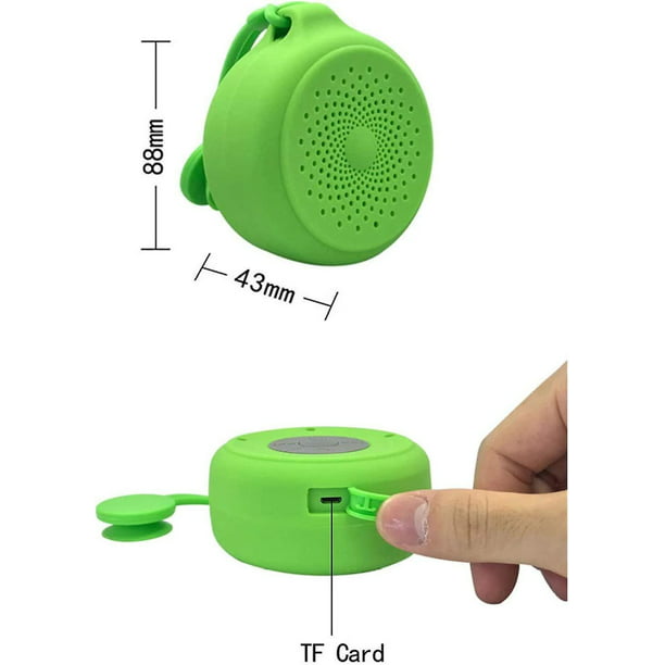 Altavoz de Ducha con Bluetooth Portátil Impermeable Resistente al Agua y  Ventosa