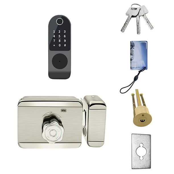Cerradura inteligente de huellas dactilares, cerradura de puerta  electrónica WiFi, cerradura de puerta inteligente con contraseña | Tarjeta  IC 