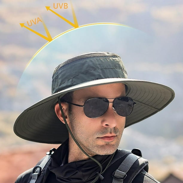 Sombrero de pescador para hombre, gorro de protección solar de
