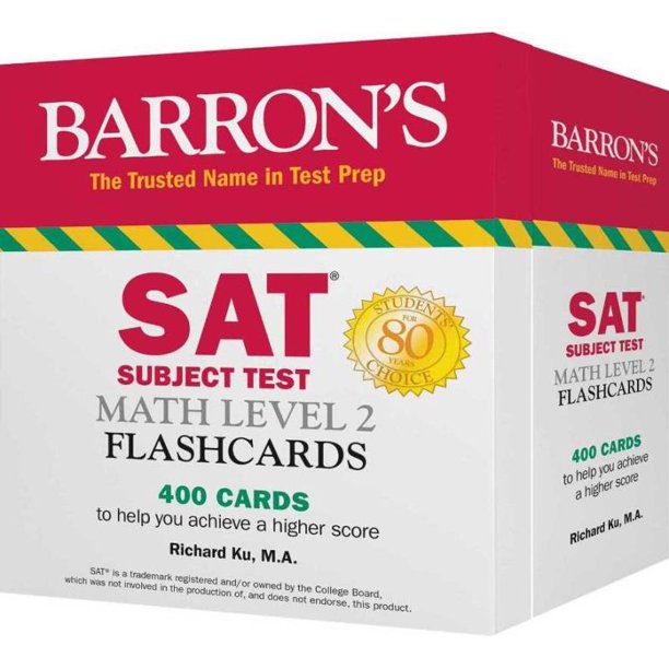 SAT SUBJECT TEST MATH LEVEL 2 FLASHCARDS BARRON S EDUCATIONAL