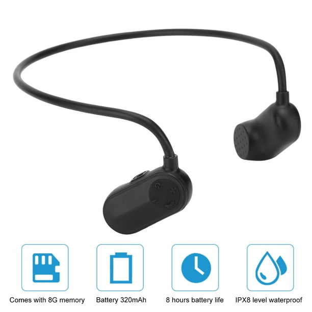 Auriculares inalámbricos de conducción ósea con Bluetooth 5,3, audífonos  deportivos para natación, impermeables IPX8 con