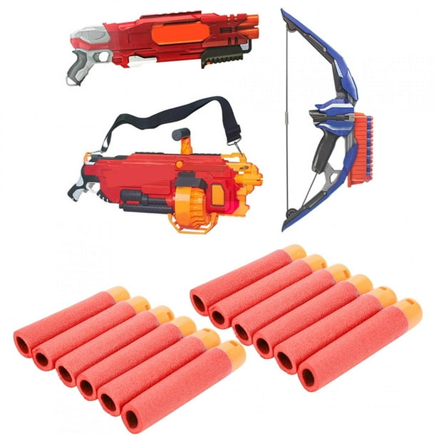 Pistola de juguete con balas suaves, regalo para niños (rojo, mediano