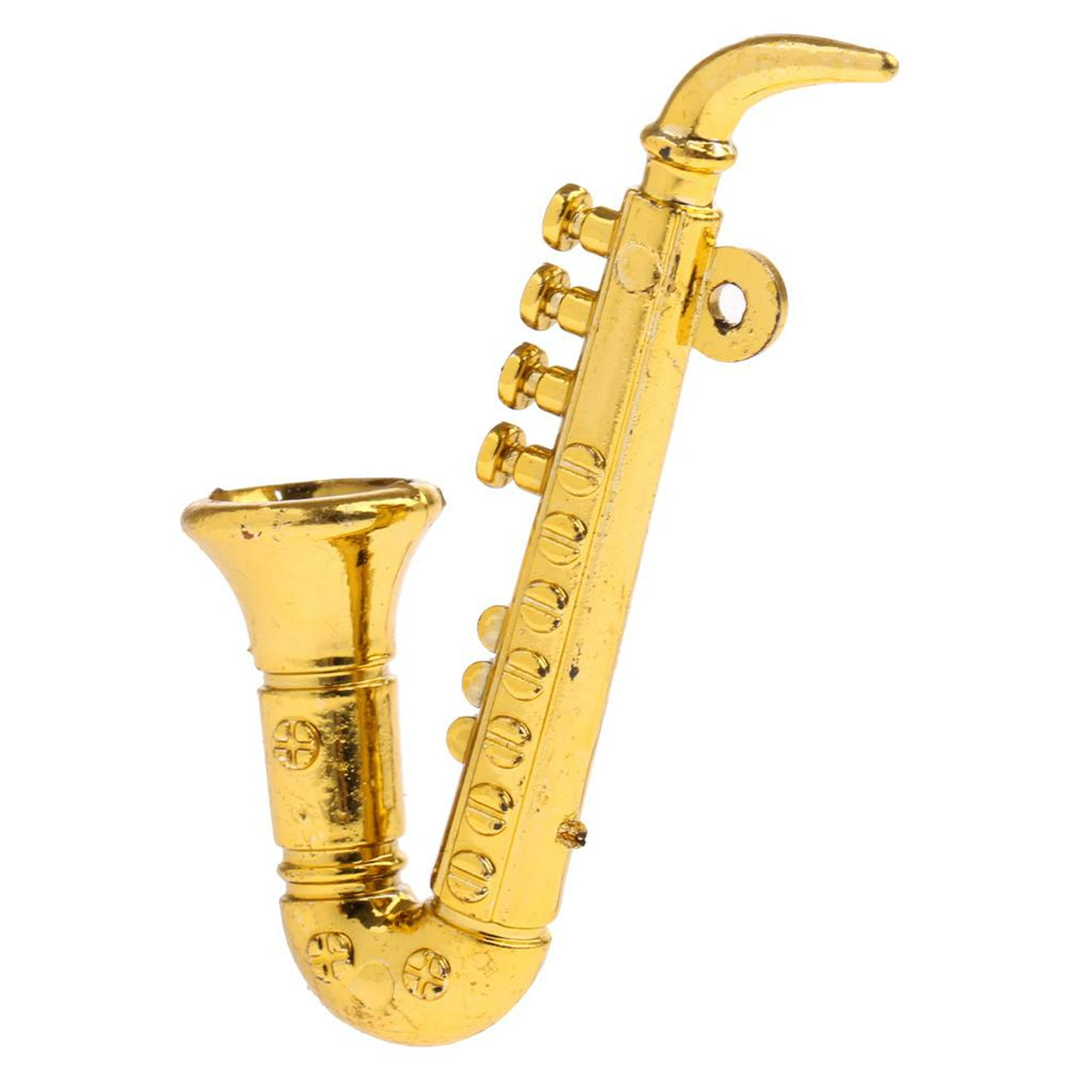 Impresionante. Saxofón Plástico Instrumento Musical de Juguete