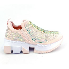 Tenis Sneakers Con Brillos Casual para Dama Hanna MX Karol Pink