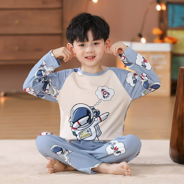 Pijama de Spiderman Marvel Conjunto de pijamas para niños Primavera y otoño  Pijama de manga larga de zhangyuxiang CONDUJO