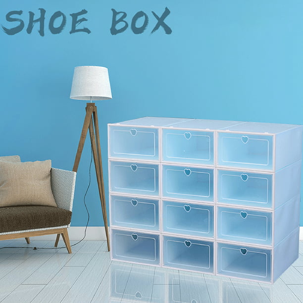 Caja de zapatos, zapatero de plástico transparente / caja de almacenamiento  de zapatos Abanopi blanco