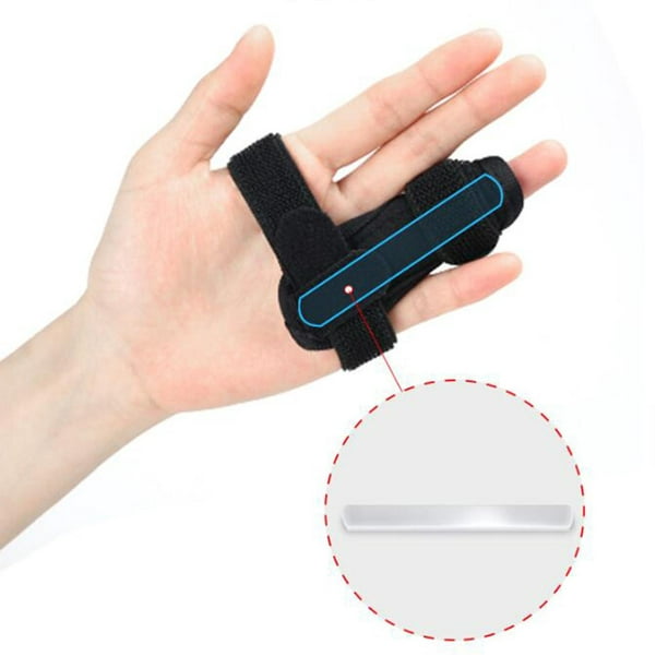 Trigger Thumb Brace Thumb Spica Férula - Estabilizador de pulgar para  dolor, esguinces, artritis, tendinitis (mano derecha o mano izquierda)  (negro)
