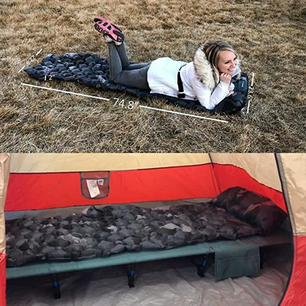 Colchoneta Camping Plegable Roja