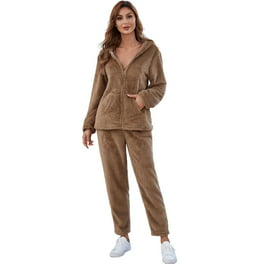 Marcar Expansión pescado Pijamas Para Mujer Otoño Invierno Camisones Felpa Color Sólido Con Capucha  Cremallera Top + Noveno P Odeerbi ODB188484 | Walmart en línea