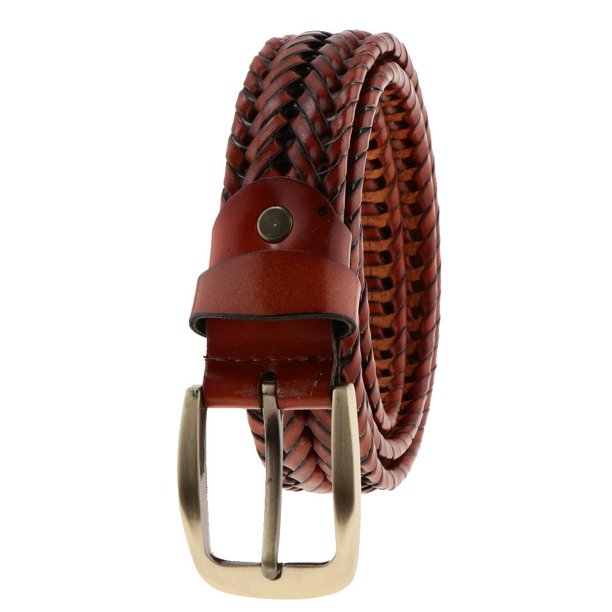 Cinturones de Cuero Hombre Negro & Marrón (2 PCS) Cinturón