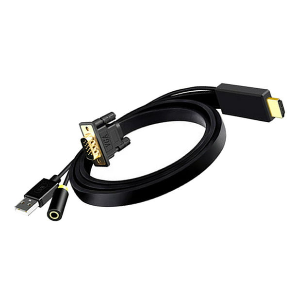 Cable Para Conectar El Iphone A La TV Televisor Pantalla HDMI VGA Salida  Audio