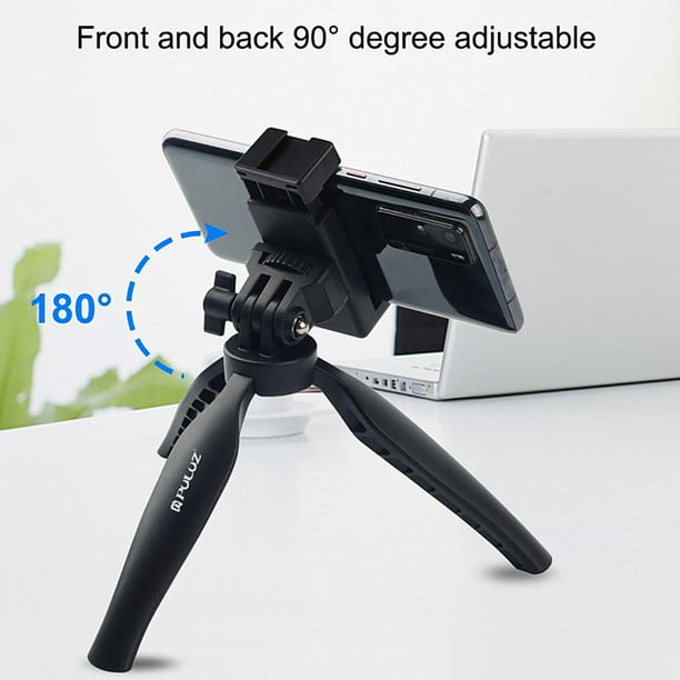Mini trípode soporte para teléfono o cámara de video 360 ° con luz LED