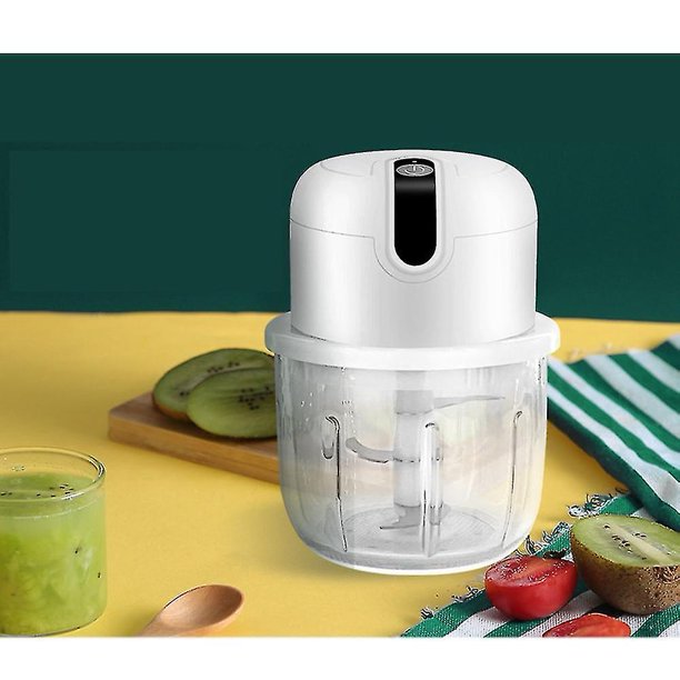 Picadora eléctrica de ajo, mini picadora portátil de verduras, molinillo de  ajo, picadora de cebolla, licuadora a verduras, procesador de alimentos