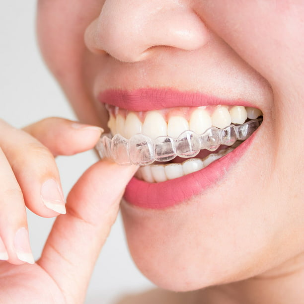 Protector bucal de silicona suave bandeja para rechinar bruxismo  blanqueamiento dental Ehuebsd cuidado de higiene bucal 1 24 unidades