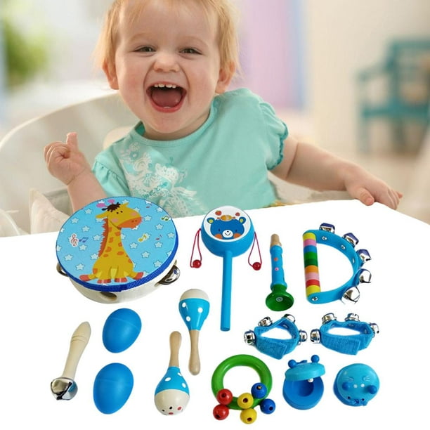 Bebé Instrumentos musicales Juguete Muñeca Campana 10 Tipos Niñoebé  pequeños azul perfke Juguetes de percusión para niños