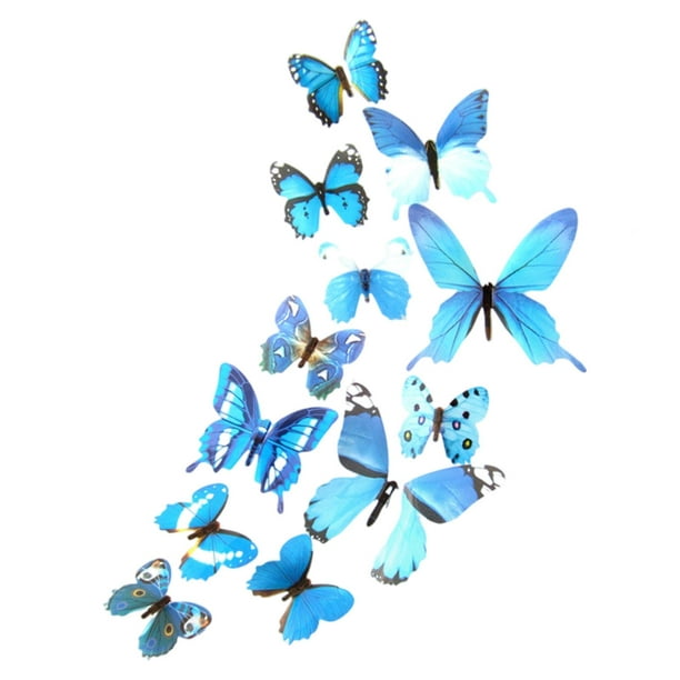 Mariposas decorativas BLUE RAINBOW decoración de arte de pared